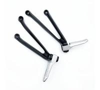 CRJIMX Motorcycle Black Chrome Rear Foot Pegs Pedal Footrest For S1000RR 2009-2017 2019-2022 Accessories(Silver,2009-2017)