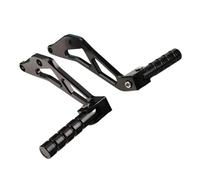 CRJIMX Motorcycle CNC Rear Foot Pegs Pedal Bracket Passenger Footrests For Sur Ron For Light Bee X/S/L1E For Segway X260 X160(BLACK)