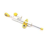 CRJIMX Motorcycle CNC Universal Damper Steering Stabilizer Linear Reversed Safety Control For Suzuki ATV(Silver-Gold)