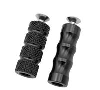 CRJIMX Motorcycle CNC Universal M6 Racing Gear Shift Lever Peg Brake Pedal Shifter Foot Pegs Motorbike Footrests Footpeg(BLACK)