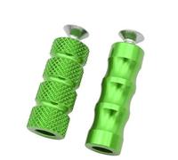 CRJIMX Motorcycle CNC Universal M6 Racing Gear Shift Lever Peg Brake Pedal Shifter Foot Pegs Motorbike Footrests Footpeg(Green)