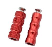 CRJIMX Motorcycle CNC Universal M6 Racing Gear Shift Lever Peg Brake Pedal Shifter Foot Pegs Motorbike Footrests Footpeg(RED)