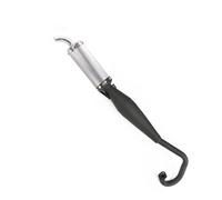 CRJIMX Motorcycle Engine Parts Exhaust Full System Muffler Silencer Contact Pipe For 2 Stroke 43cc 47cc 49cc Dirt Pocket Bike(Silver)