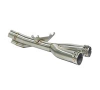 CRJIMX Motorcycle Exhaust Escape Mid Connection Pipe For B&MW S1000RR S1000rr 2017-2018 Decat Pipe Exhaust Connect Tube Stainless Steel