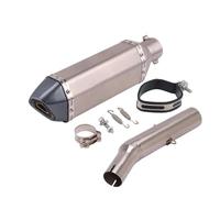 CRJIMX Motorcycle Exhaust Escape Middle Link Pipe Moto Muffler Adapter Connec Slip On For Y&amaha For Tricker XG250 XT250 XG 250 2004-2008(Style E)