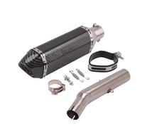 CRJIMX Motorcycle Exhaust Escape Middle Link Pipe Moto Muffler Adapter Connec Slip On For Y&amaha For Tricker XG250 XT250 XG 250 2004-2008(Style H)
