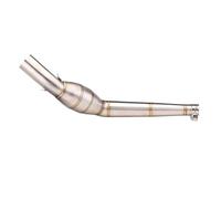 CRJIMX Motorcycle Exhaust Escape MOTO Modified Middle Tube Link Pipe Stainless Steel With Catalyst DB Killer For Aprilia GPR125 GPR150(Style A)