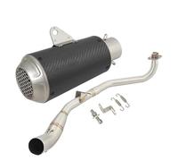 CRJIMX Motorcycle Exhaust Escape Silencer Modify Middle Link Pipe Muffler Slip On For MSX125SF For GROM125SF MSX125 For GROM 125(Style G)