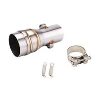 CRJIMX Motorcycle Exhaust Escape Stainless Middle Link Pipe 51mm Interface Racing Modification Accessories Slip On For Aprilia GPR125 GPR150(Style A)