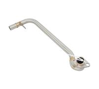 CRJIMX Motorcycle Exhaust Escape Systems Slip On For GROM125 MSX125 SF MSX125 2021 2022 2023 Modified Stainless Front Link Pipe
