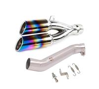CRJIMX Motorcycle Exhaust Modify Middle Pipe Link Pipe Section Muffler Espace Moto For VFR1200 X VFR1200F VFR 1200 2009-2014 2015(Style g)