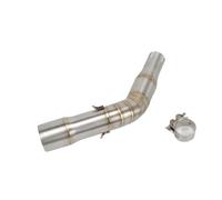 CRJIMX Motorcycle Exhaust Muffler Link Pipe 51mm Escape For Piaggio GTS300 For Vespa GTS 125 250 300 2008 2009-2017 2018 2019 2020(Style A)
