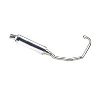 CRJIMX Motorcycle Exhaust Pipe Muffler Full System Escape For CBF125 CBF150 CBF125 150 Modification Accessories(Silver)