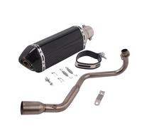CRJIMX Motorcycle Exhaust System Escape Front Link Pipe With Muffler DB Killer For GROM MSX125 MSX-125 MSX 125 SF 2013-2020 2021(Style m)