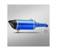 CRJIMX Motorcycle Exhaust System Modification Muffler With Link Pipe For VOGE SR4 MAX 2022 2023 2024 Modification Accessories(Blue)