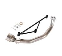 CRJIMX Motorcycle Exhaust System Muffler Baffle Front Connection Link Pipe Stainless Steel For Y&amaha GY6 125cc 150cc(Style A)