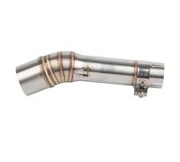 CRJIMX Motorcycle Exhaust Vent Middle Link Pipe For NC700X NC750X NC750S NC700S 2012 2013 2014 2015 2016 2017 Stainless Steel