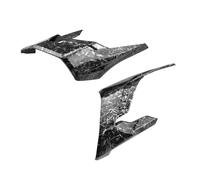 CRJIMX Motorcycle Fairing Deflectors Motorcycle Side Airfoil Covers Winglets Fin Trim Cover Protecto For CB650R 2018-2023(Forged carbon fiber)