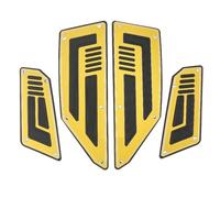 CRJIMX Motorcycle Footpegs Plate Pads For Yamaha TMAX530 For T-MAX 530 XP530 TMAX560 For T MAX 560 530 Footboard Cover Step Foot Footrest(Gold)