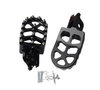 CRJIMX Motorcycle Footrest Footpegs Foot Pegs Pedal For CRF450RL 450L 450X 450RX 450R 250X 250R 250RX CR125 CR250 CRF1000L(BLACK)