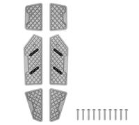 CRJIMX Motorcycle Footrest For C400GT C 400 GT C400 GT 2018-2024 Modified Aluminum Alloy Anti Slip Footrests Foot Pedal(Titanium)