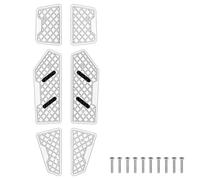 CRJIMX Motorcycle Footrest For C400GT C 400 GT C400 GT 2018-2024 Modified Aluminum Alloy Anti Slip Footrests Foot Pedal(Silvery)