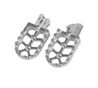CRJIMX Motorcycle Footrests Footpegs Pegs Pedal For CRF125F CRF250F CRF150F CRF230F CRF 150F 125F 250F 230F CRF 125 150 230 250 F(Silver)