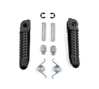 CRJIMX Motorcycle Front Foot Pegs Pedals Footrest Accessories For S1000RR HP4 S 1000R 2010 2011 2012 2013 2014-2018(BLACK)