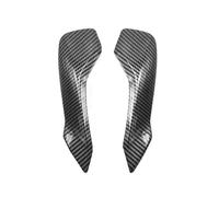 CRJIMX Motorcycle Front Upper Nose Headlight Fairing Cowls Cover Set ABS Painted Fit For Yamaha MT07 MT-07 FZ-07 2021-2024(Carbon Look)