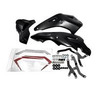 CRJIMX Motorcycle Lower Bottom Engine Spoiler Belly Pan Skid Gaurd Cover Fairing Cowl For CB650FE CB650F 2014-2020 CB650R 2019-2024(BLACK)