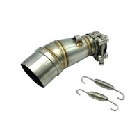 CRJIMX Motorcycle Middle Link Pipe Exhaust System Slip-On Adapter For Kawasaki Z250 For Ninja 250 300 For Ninja250 For Ninja300 2013-2016 Parts(Titanium)