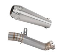 CRJIMX Motorcycle Modify Exhaust System Mid Section Stainless Steel Middle Link Pipe With 60MM For Aprilia RSV4 2009-2014 Muffler Moto