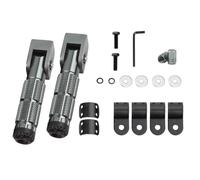 CRJIMX Motorcycle Pedals Foot Electric Motor Foldable Pedal Pegs Child Pedal Folding Pedal 30-35mm For Scooter And Electric Motorcycle(GRAY)