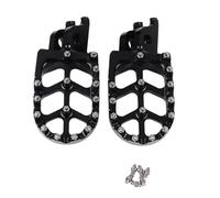 CRJIMX Motorcycle Rear Footrest Footpegs Foot Pegs Pedal Accessories For Africa For Twin Crf1000l CRF300L CRF250L CRF250M CRF150R(BLACK)