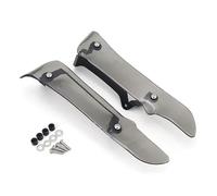 CRJIMX Motorcycle Side Spoilers Wind Deflectors Fairing Extenions Foot Guard Fender For K1600GT K 1600 GT 2017-(Light GRAY)
