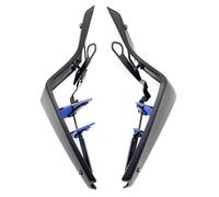 CRJIMX Motorcycle Sport Downforce Naked Side Spoilers Aerodynamic Wing Deflectors For YAMAHA MT-09 MT09 MT 09 SP 2021-2023(Matt Black-Blue)