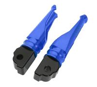 CRJIMX Passenger Footrests Rear Foot Pegs Pedal Motorcycle Aluminum For S1000R S1000RR S1000XR S 1000R S1000 RR XR HP4(Blue)