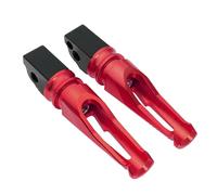 CRJIMX Passenger Footrests Rear Foot Pegs Pedal Motorcycle Aluminum For S1000R S1000RR S1000XR S 1000R S1000 RR XR HP4(RED)
