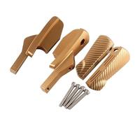 CRJIMX Passenger Rear Footrests Foot Peg Extensions Extended Footpegs For Vespa GT 125 200 GTV 125 200 300 GTS 300ie GTS 150 GTS 250(Champagne)