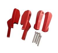 CRJIMX Passenger Rear Footrests Foot Peg Extensions Extended Footpegs For Vespa GT 125 200 GTV 125 200 300 GTS 300ie GTS 150 GTS 250(RED)