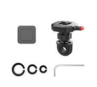 CRJIMX Quick Mount Motorcycle Motorbike Rearview Mirror Mobile Phone Holder Universal 360° Rotation Scooter Cellphone GPS Brackets