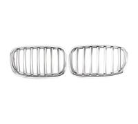 CRJIMX Single Slat Front Bumper Grille Car Accessories For X5 X6 E70 E71 For XDrive 30i 50i 35d 40d M50d 2007-2013(Chrome)