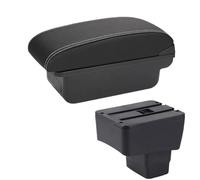 CRJIMX Skyactiv Version Car Armrest Storage Box Car Accessories For Mazda CX-3 Armrest Retrofit For Mazda 2(C3 Black white NO USB)