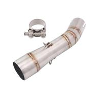 CRJIMX Slip On For Benelli TRK502c TRK 502C Escape Moto System Motorcycle Exhaust Stainless Steel Mid Middle Link Pipe Modify Tube(Style B)