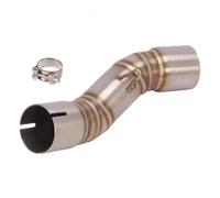 CRJIMX Slip On For CFMOTO CLX-700 Sport CLX700 2020 2021 2022 2023 Motorcycle Exhaust Middle Pipe 51mm Escape Replace Connect Link Tube(Style A)