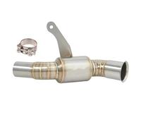 CRJIMX Slip On For CFMOTO CLX-700 Sport CLX700 2020 2021 2022 2023 Motorcycle Exhaust Middle Pipe 51mm Escape Replace Connect Link Tube(Style B)