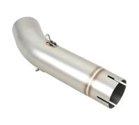 CRJIMX Slip On For Lexmoto LXR 125 SE 380 2019 2020 2021 2022 2023 Motorcycle Exhaust Systems Middle Link Pipe Connection 51MM Muffler Tube