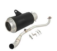 CRJIMX Slip On For MSX125SF For GROM125SF MSX125 For GROM 125 Motorcycle Exhaust Escape Silencer Modify Middle Link Pipe Muffler(Style C)