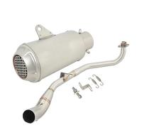 CRJIMX Slip On For MSX125SF For GROM125SF MSX125 For GROM 125 Motorcycle Exhaust Escape Silencer Modify Middle Link Pipe Muffler(Style E)