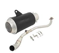 CRJIMX Slip On For MSX125SF For GROM125SF MSX125 For GROM 125 Motorcycle Exhaust Escape Silencer Modify Middle Link Pipe Muffler(Style F)